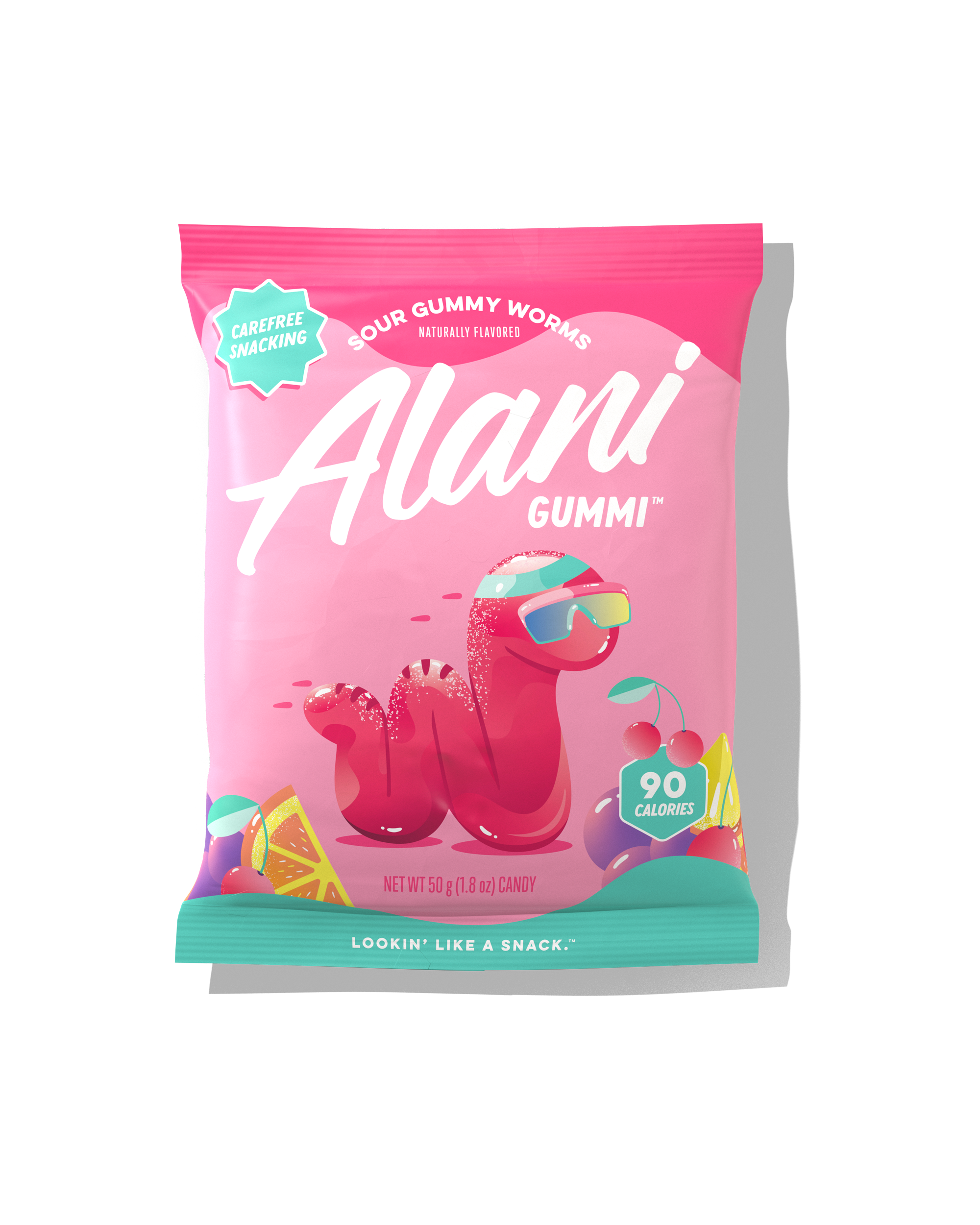 A 1.8oz Gummi in Sour Gummy Worms flavor.