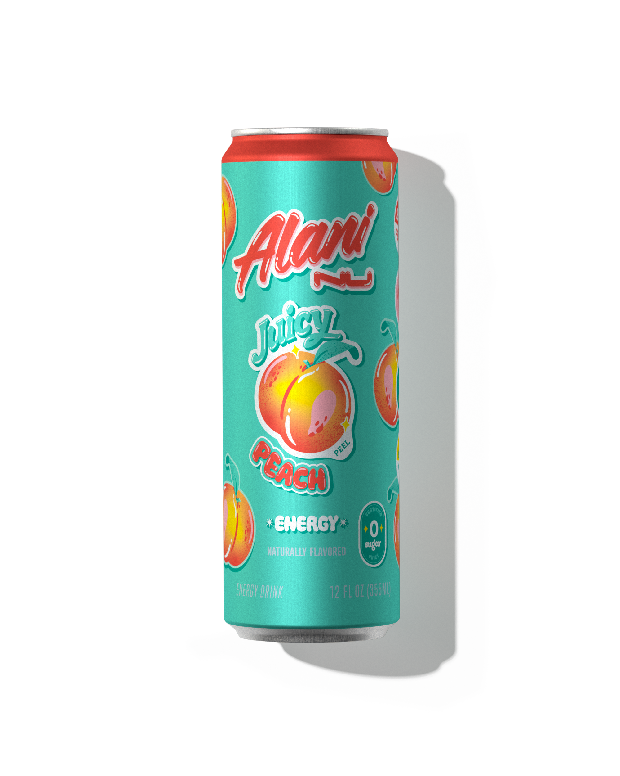 A 12 fl oz can Energy Drink in Juicy Peach flavor.